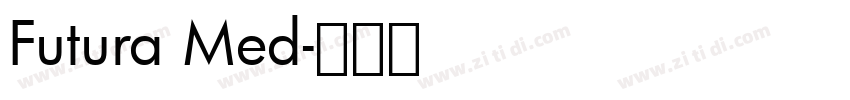 Futura Med字体转换